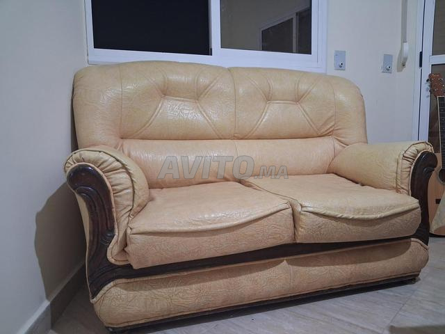 3 fauteuils cuir - 2