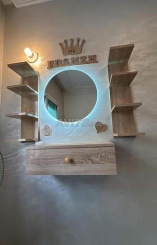 Coiffeuse suspendue avec miroir livraison gratuite
