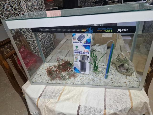 حوض سمك صاج 75 سم عرض 25 سم ارتفاع 45.5 سم