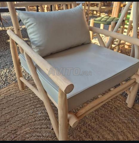 Fauteuil Artisanal avec Coussins - 2