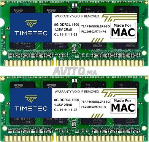 طقم ذاكرة وصول عشوائي 2x8 جيجابايت Timetec DDR3L 1600 ميجاهرتز لجهاز Mac بسعة 16 جيجابايت