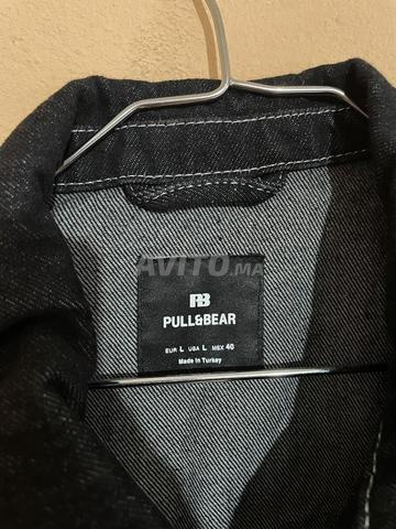 جاكيت جينز أسود PULL & BEAR 🧥 • مقاس L - 2
