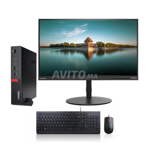 حزمة كمبيوتر لينوفو M910q تايني i5 الجيل السابع وشاشة 23 بوصة