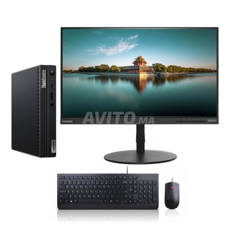 حزمة كمبيوتر Lenovo M70q Tiny i5 الجيل العاشر وشاشة 23 بوصة
