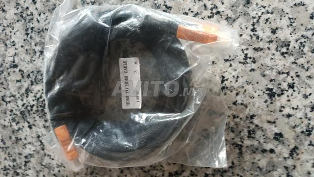Câble HDMI 5M Blindé Doré - Neuf - 2