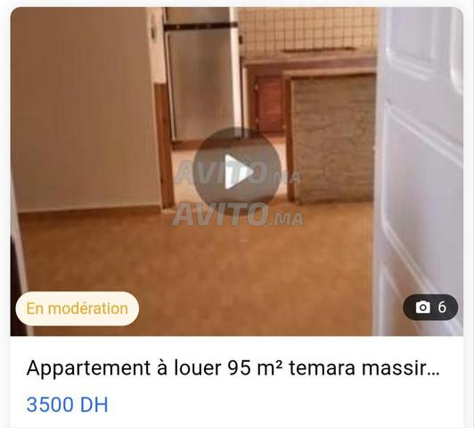 Appartement à louer 95 m² à Temara massira 1 - 2
