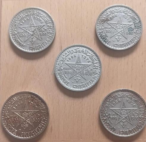 pièces 500 francs mohammed 5 - 2