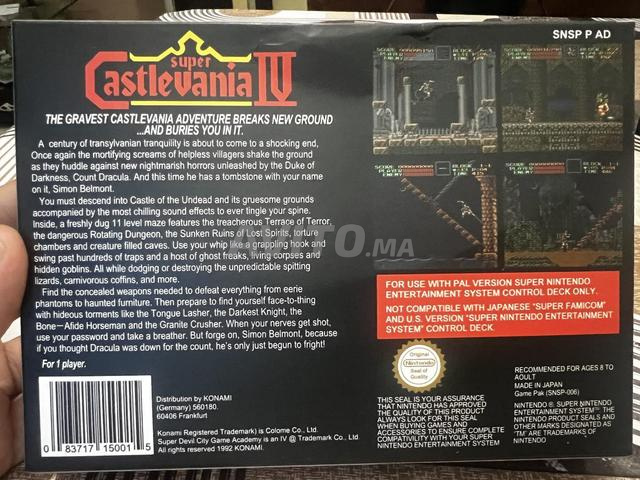 SUPER CASTLEVANIA IV POUR SNES - 2