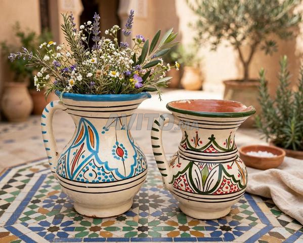 Poterie marocaine traditionnelle — Assiettes, tajines, cruches | Marrakech - 2