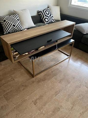 Meuble TV, 2 miroirs, étagère et tableau - 2