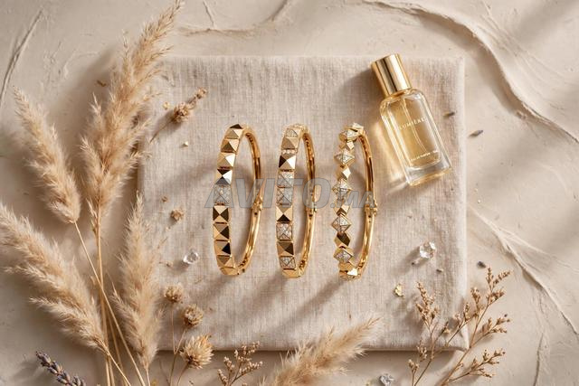Ensemble 3 bracelets dorés résistants - Modèle Étoile 2025 ✨ - 2