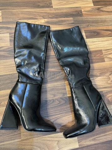 Bottes à talon triangulaire