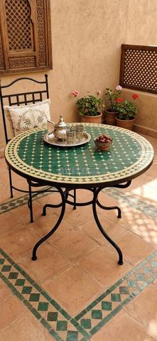 Magnifique table marocaine en zellige authentique - 2