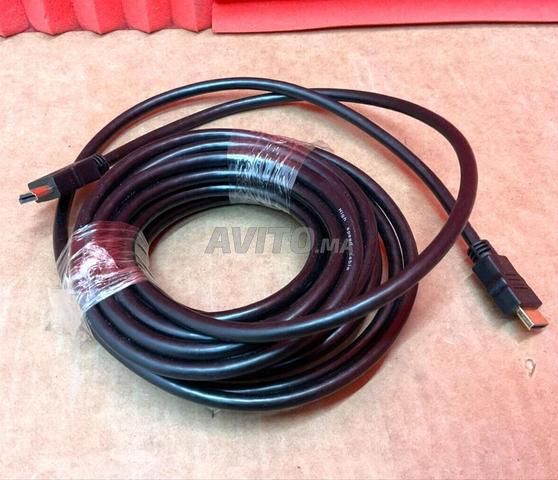 كابل HDMI أسود ملفوف، 10 أمتار - 2