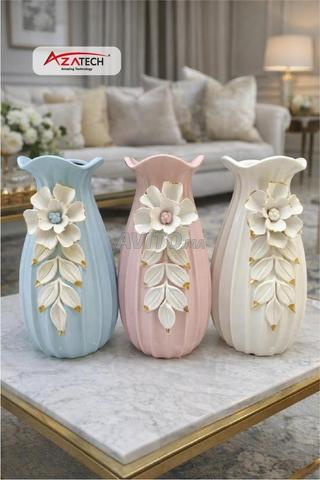 مزهرية سيراميك بألوان زاهية - 2