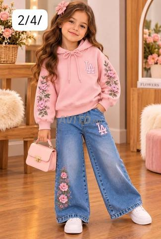 Pantalon en jean et bonnet doublé en coton - 2