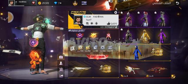 Compte Free Fire à vendre 3 criminels - 2