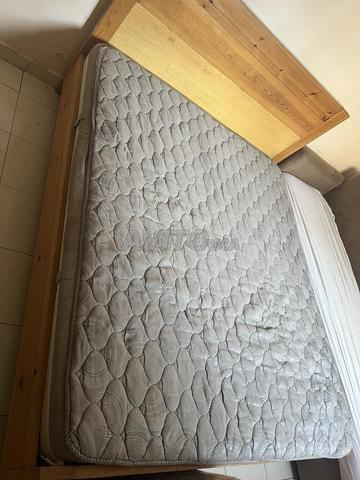 lit en bois avec matelas siemens 1m60/1m90 - 2