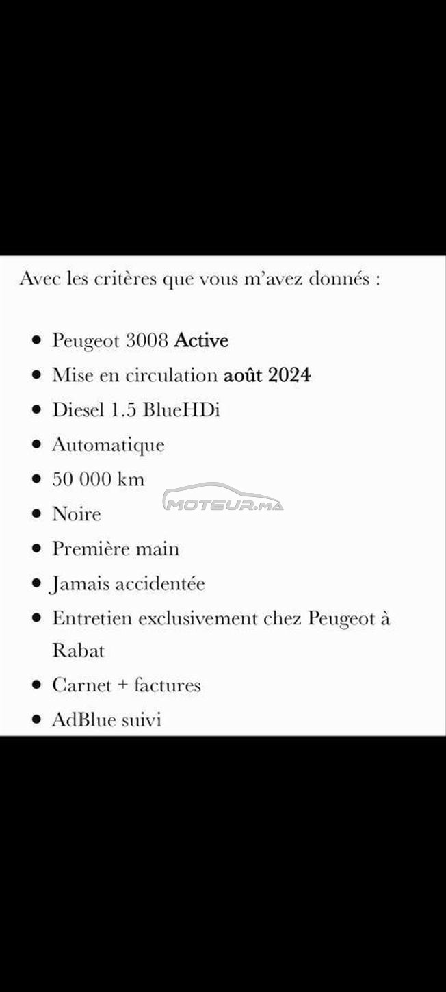 Peugeot 3008 a vendre 