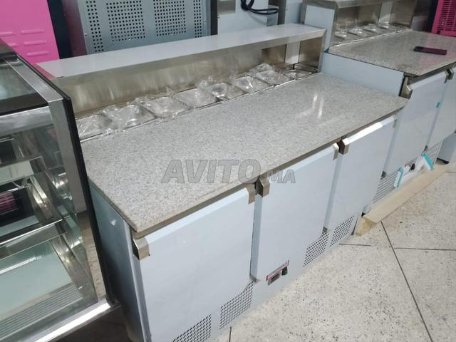 Meuble pizza 2,3 portes avec bagues inox - 2