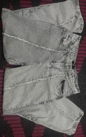 2 jeans (bleu foncé - gris) - 2