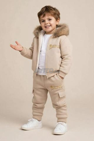 Ensemble KING coton doublé polaire 2-14 ans 4 couleurs - 2