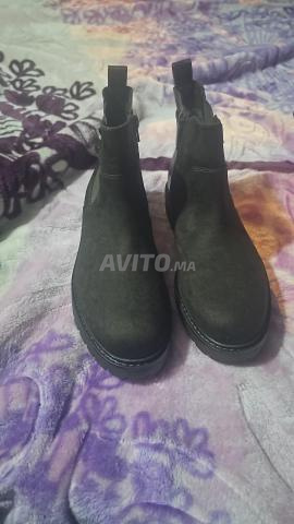 Demi-bottes marron en cuir et daim de bonne qualité - 2