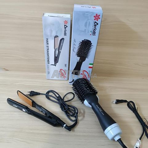 Pack fer à lisser et brosse chauffante Gek