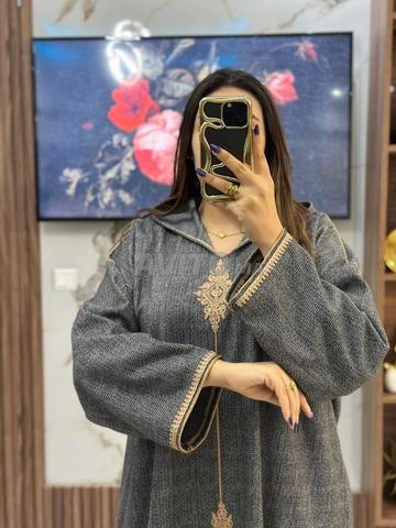 Djellaba avec pompons, broderie et livraison gratuite - 2