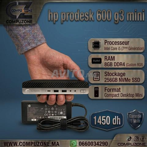 HP ProDesk 600 G3 ميني i5 الجيل السابع 8 جيجا رام 256 جيجا SSD