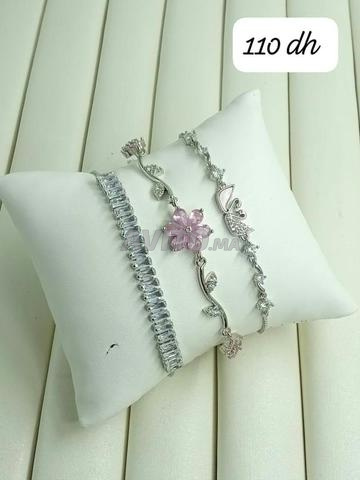 Lot de bracelets en acier inoxydable - 2