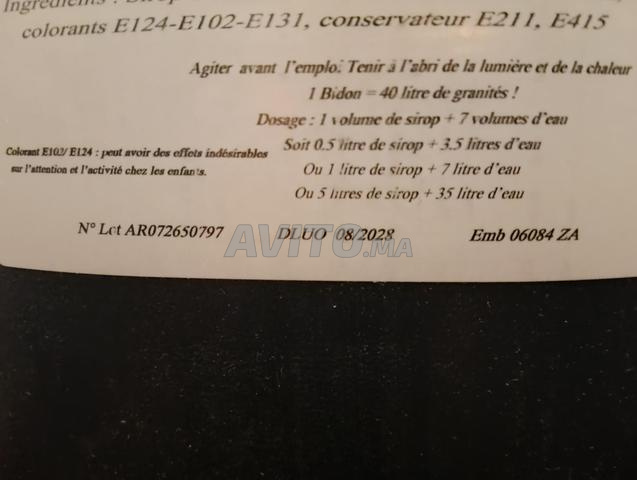 Véritables sirops concentrés GRANITA 5L - 2