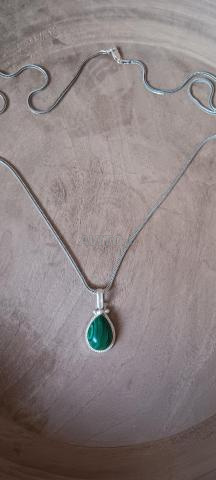 سلسلة بقلادة فضة حرة - 2