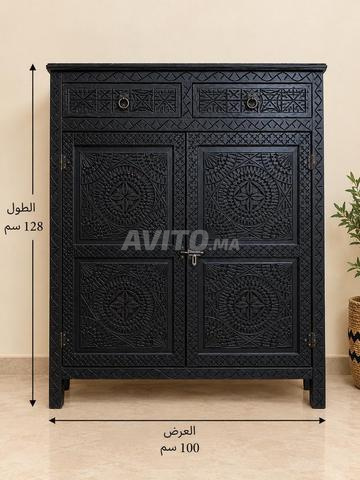 ✨ Magnifique placard en bois sculpté - 2