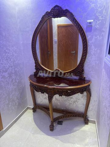 CONSOLE ET MIROIR EN BOIS - 2