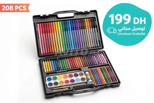 Valise d'art magique 208 PCS pour enfants - Nouvelle 199 DH