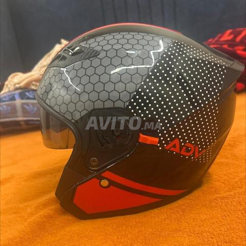 Casque ADV rouge et noir prix négociable - 2