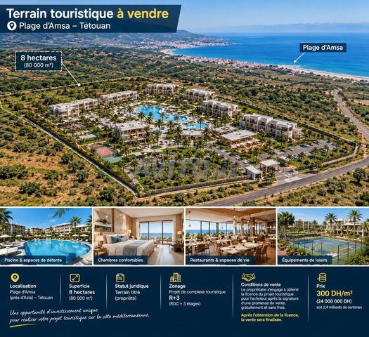 8 hectares touristiques avec permis