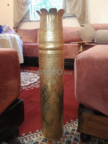Vase Laiton Massif 70cm 8.5KG 1970 France - 2