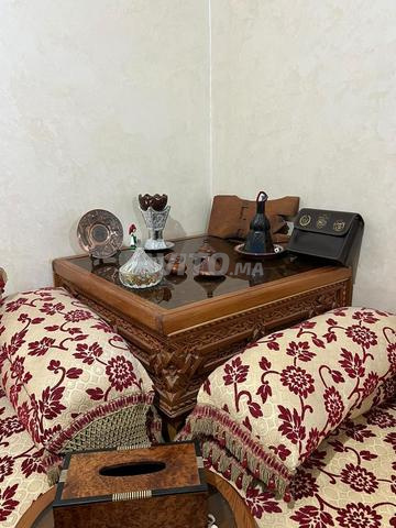 Salon en U bois 3er3ar - 2