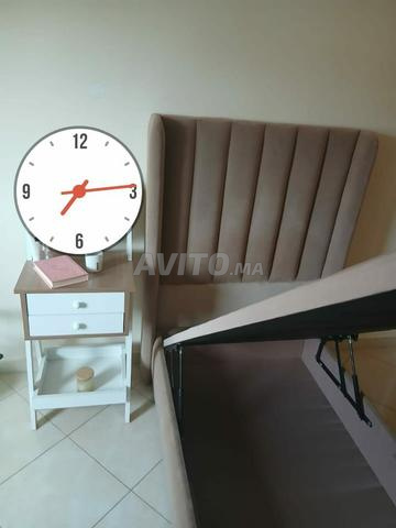 سرير 90 × 190 سم مبطن بصندوق تخزين