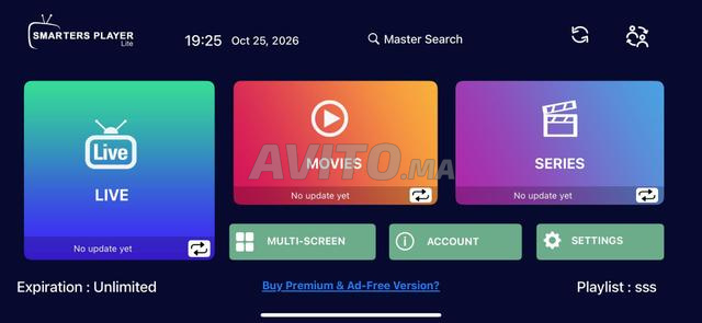 Abonnement D'IPTV 12 Mois 4k HEVC PR