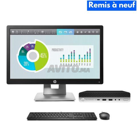 Pack PC HP EliteDesk 800 G3 Mini i5 & Écran HP 20 pouces