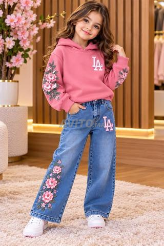 Jean et bonnet pour filles - 2