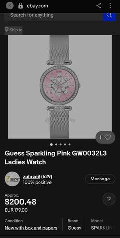 Montre Guess femme neuve extérieure