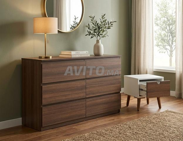 Commode 6 tiroirs plusieurs dimensions et couleurs - 2
