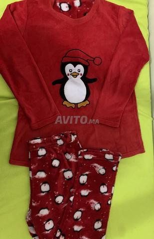 Pyjama pingouin rouge en polaire L/XL - 2