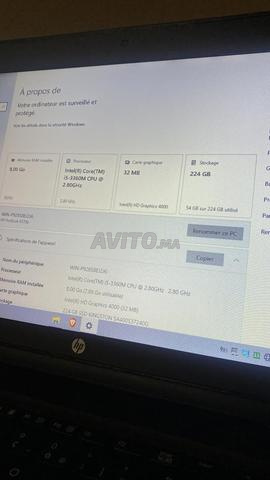 Hp Probook Core I5 3ème Gén 2.80Ghz 8Go RAM 256Go SSD - 2