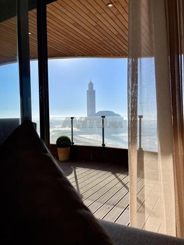 Appartement de luxe avec vue sur la mer et la mosquée Hassan II
