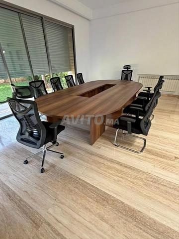 Table de réunion professionnelle en bois MDF - 2